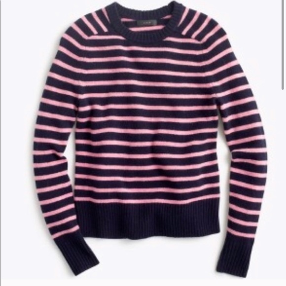 JCREW STRIPED WOOL SWEATER NWOT - Picture 2 of 4